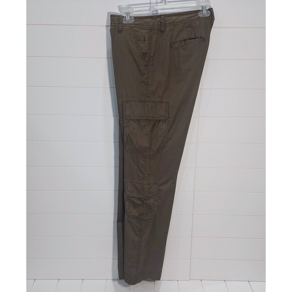 J Crew Women's Favorite Fit Cargo Pants Size 14 Green Roll Up Legs Skater - Picture 4 of 12